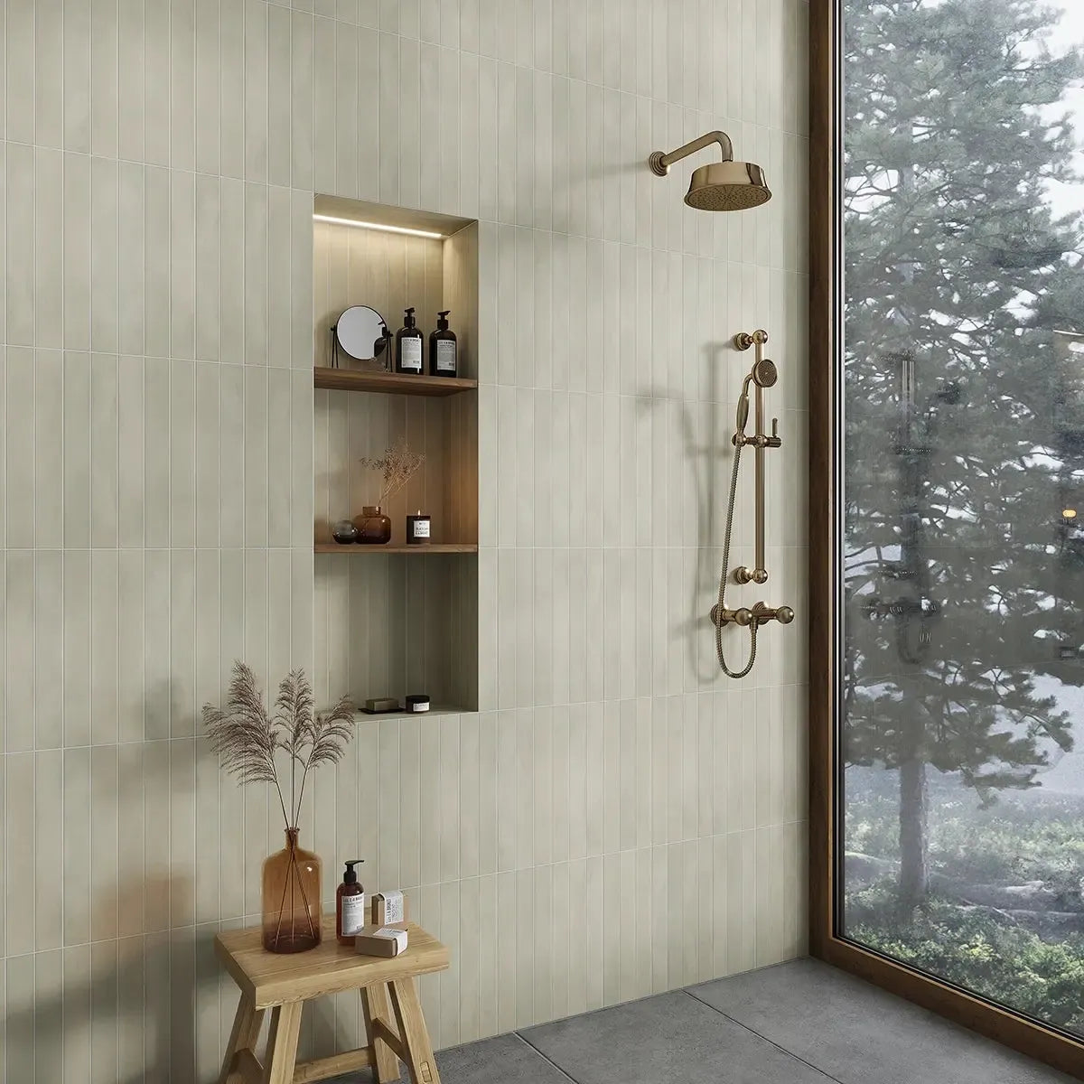 Alata Agave Porcelain Subway Tile 2x16 | Tile Club