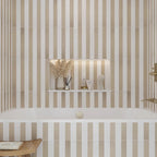 Alata White Porcelain Subway Tile 2x16 | Tile Club