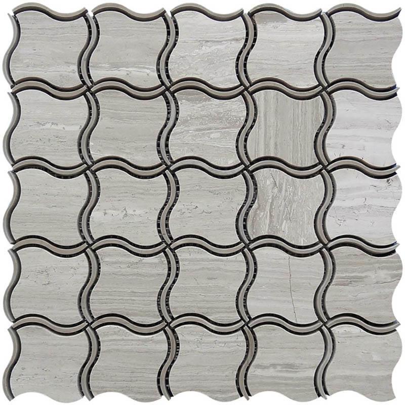 Allure Wooden Beige Marble Mosaic Tile | Tile Club | Position1