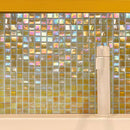 Amber Pearlescent Squares Glass Tile | Tile Club