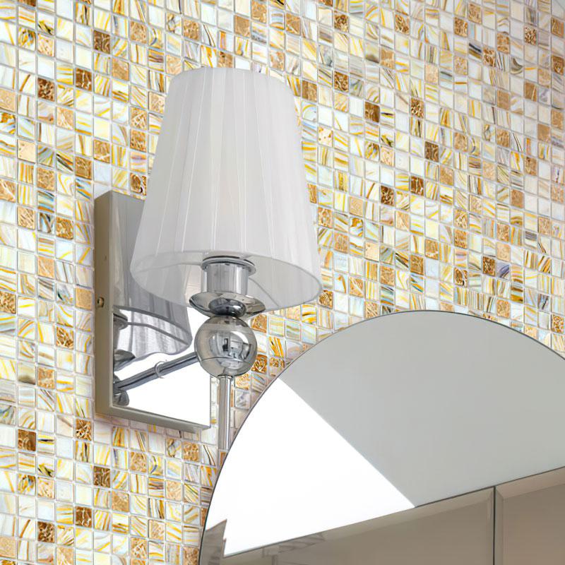 Amber Sedimentary Squares Glass Tile