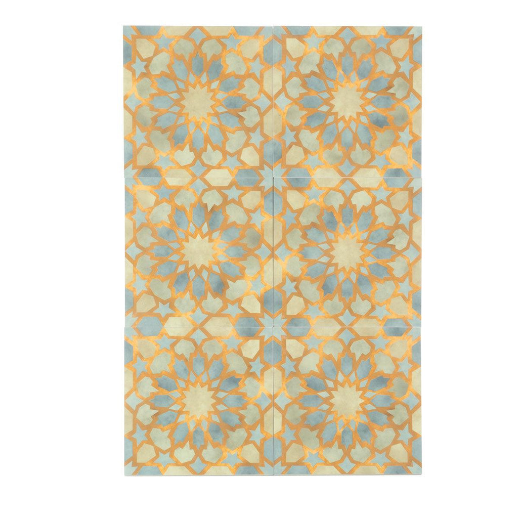 Amira Green Patterned Porcelain Tile | Tile Club