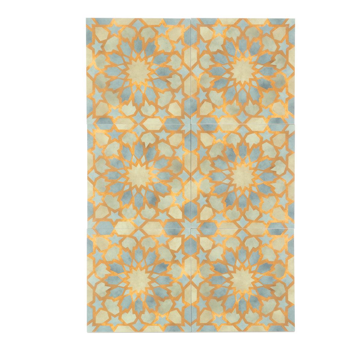 Amira Green Patterned Porcelain Tile | Tile Club