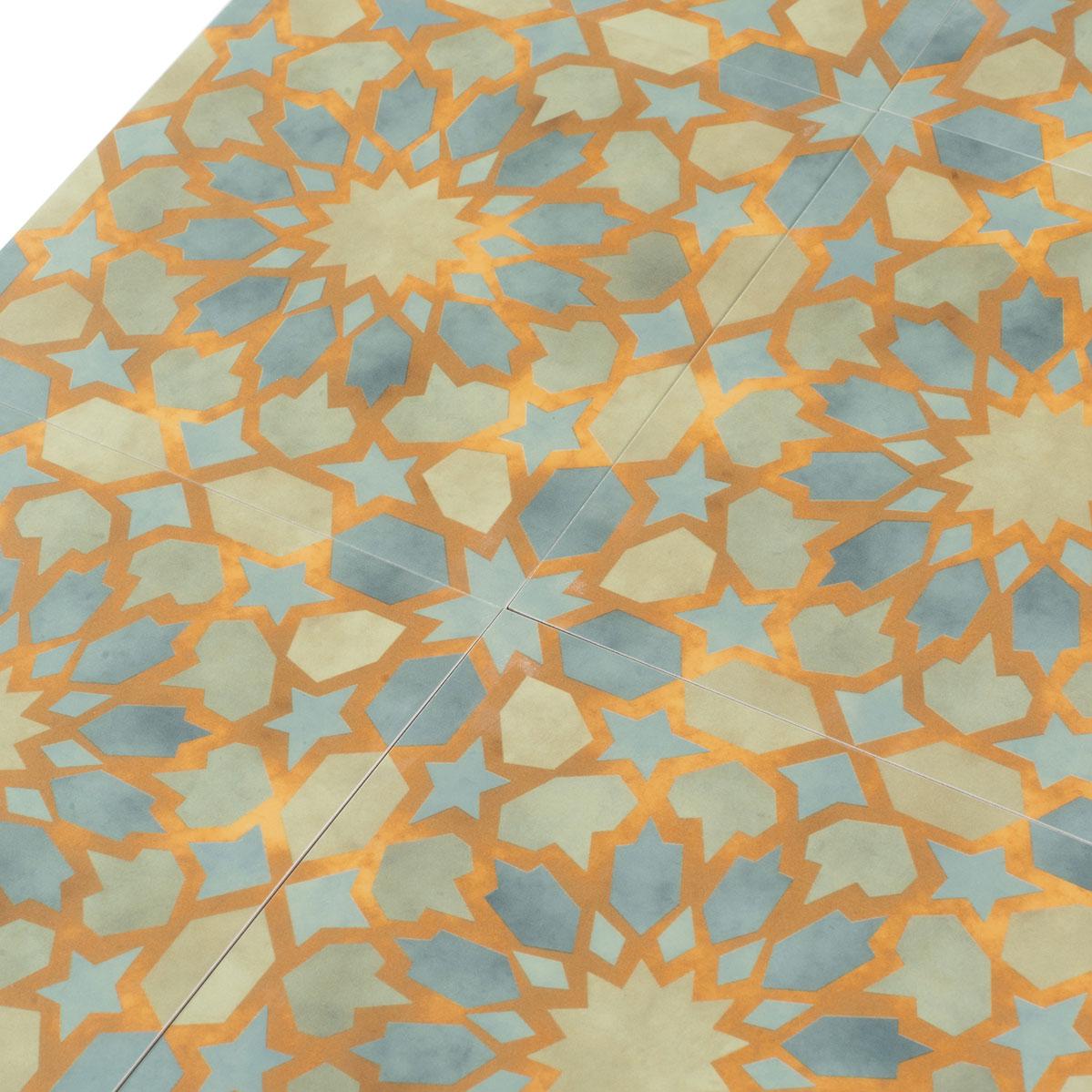 Amira Green Patterned Porcelain Tile | Tile Club