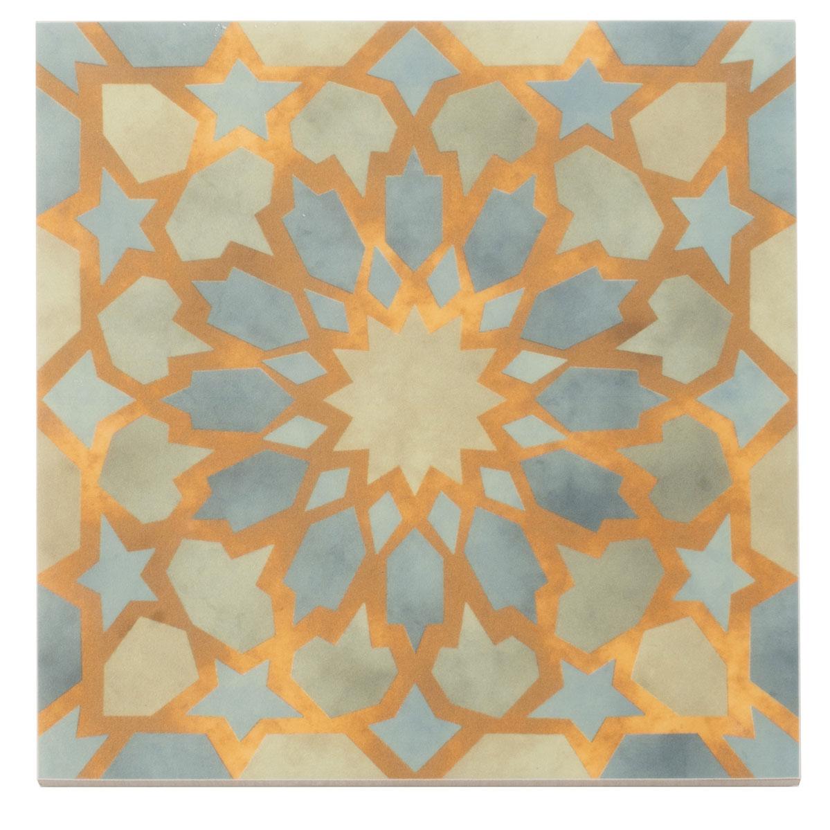 Amira Green Patterned Porcelain Tile | Tile Club