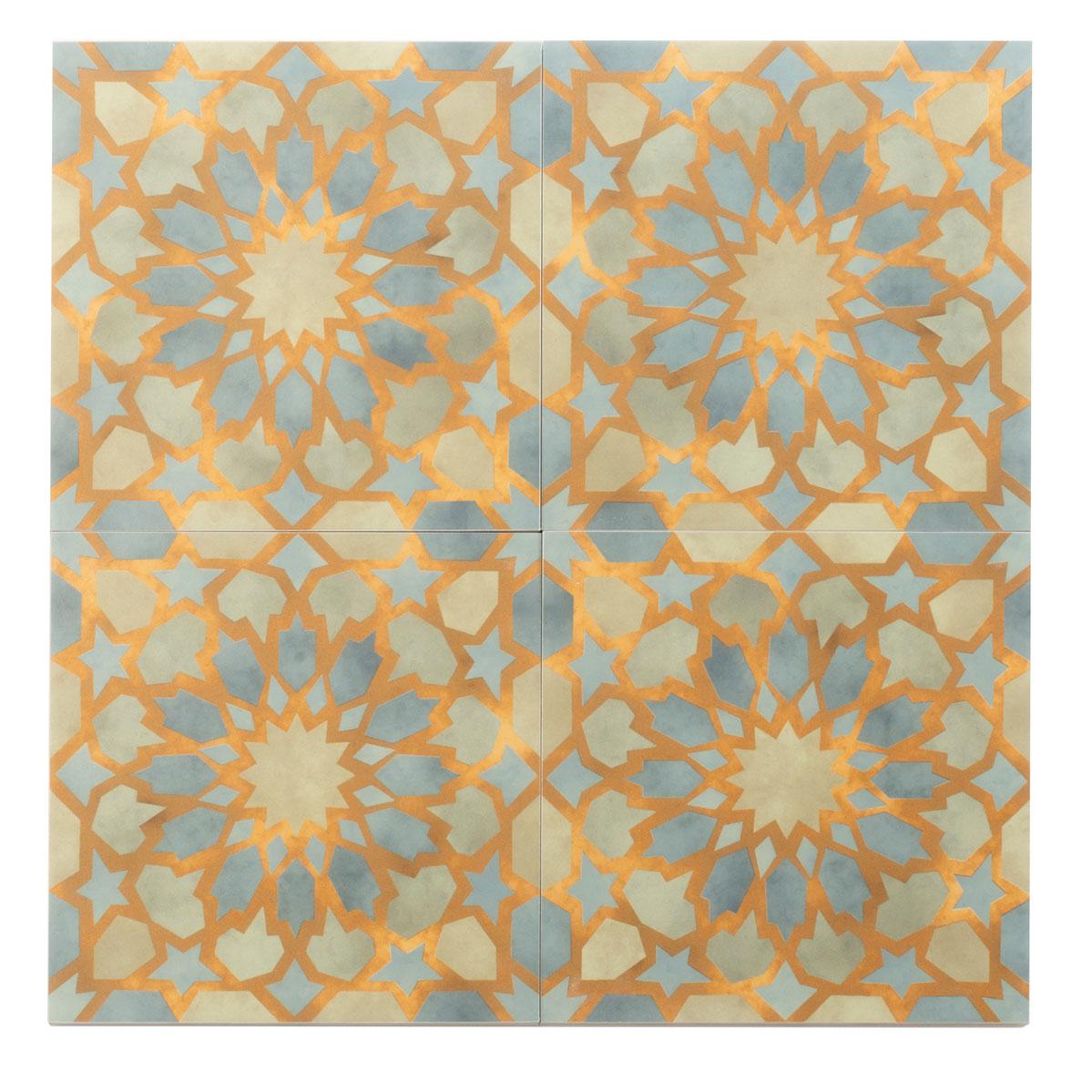 Amira Green Patterned Porcelain Tile | Tile Club