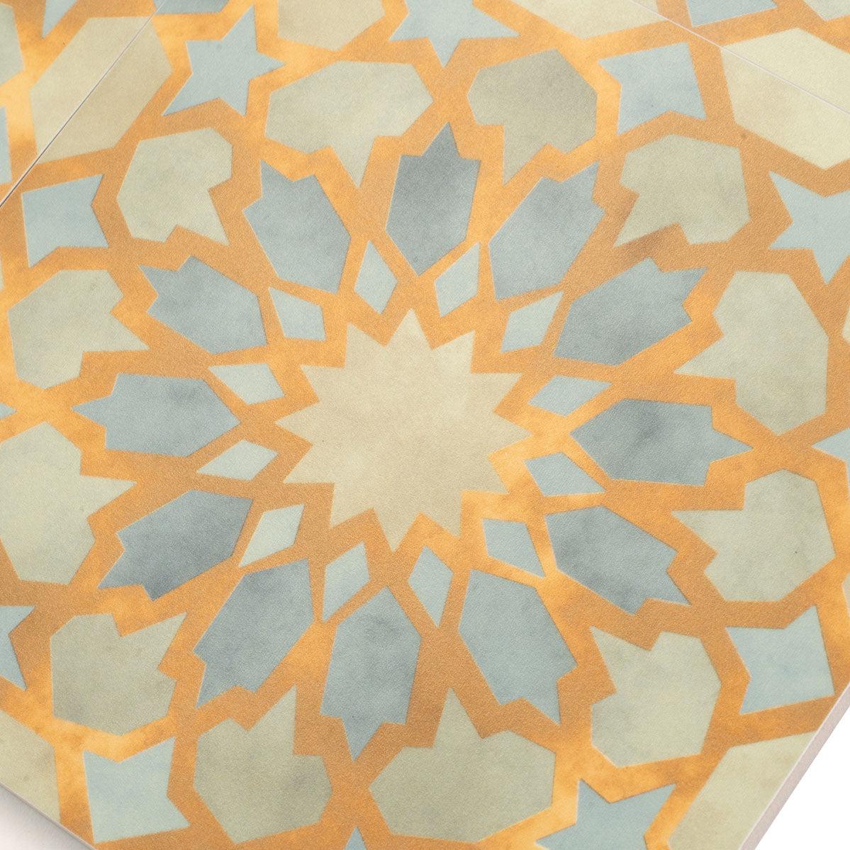 Amira Green Patterned Porcelain Tile | Tile Club