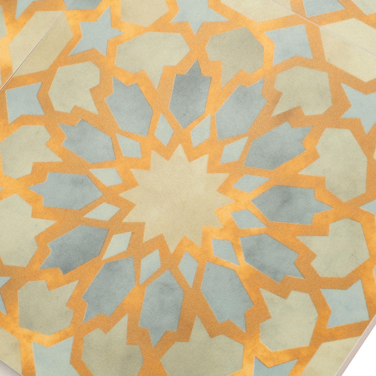 Amira Green Patterned Porcelain Tile | Tile Club