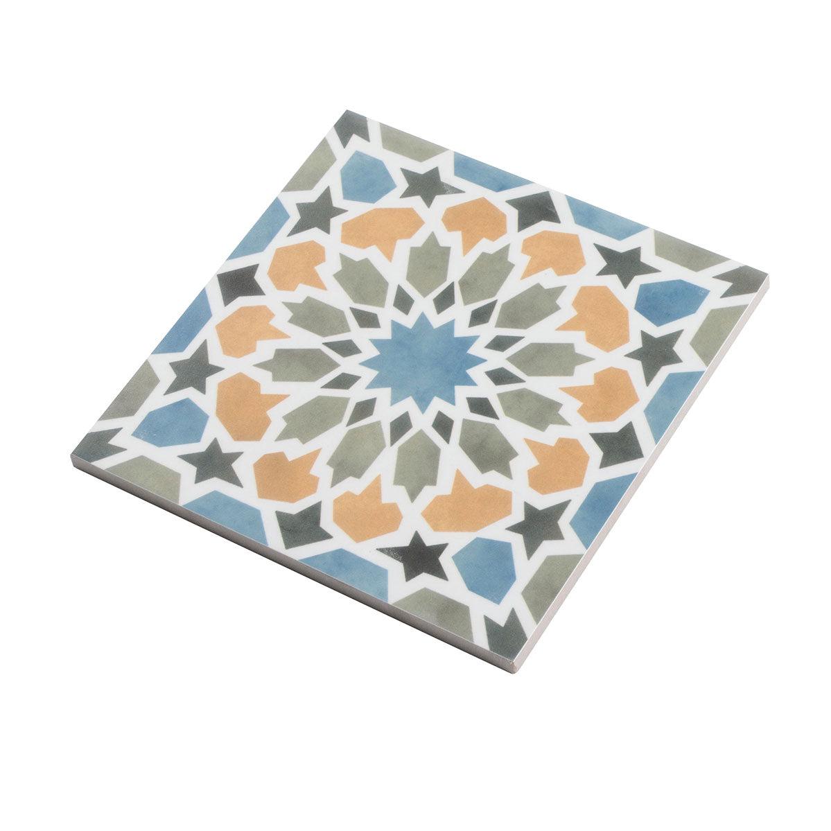 Amira Multicolor Patterned Porcelain Tile | Tile Club