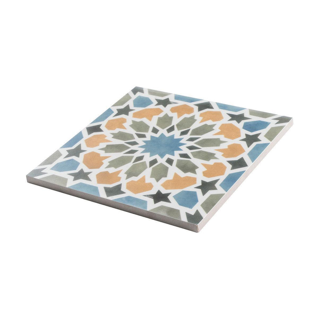 Amira Multicolor Patterned Porcelain Tile | Moroccan Floor and Wall ...