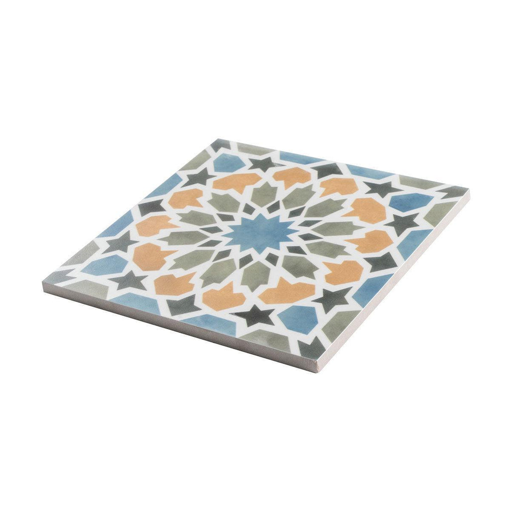 Amira Multicolor Patterned Porcelain Tile | Tile Club