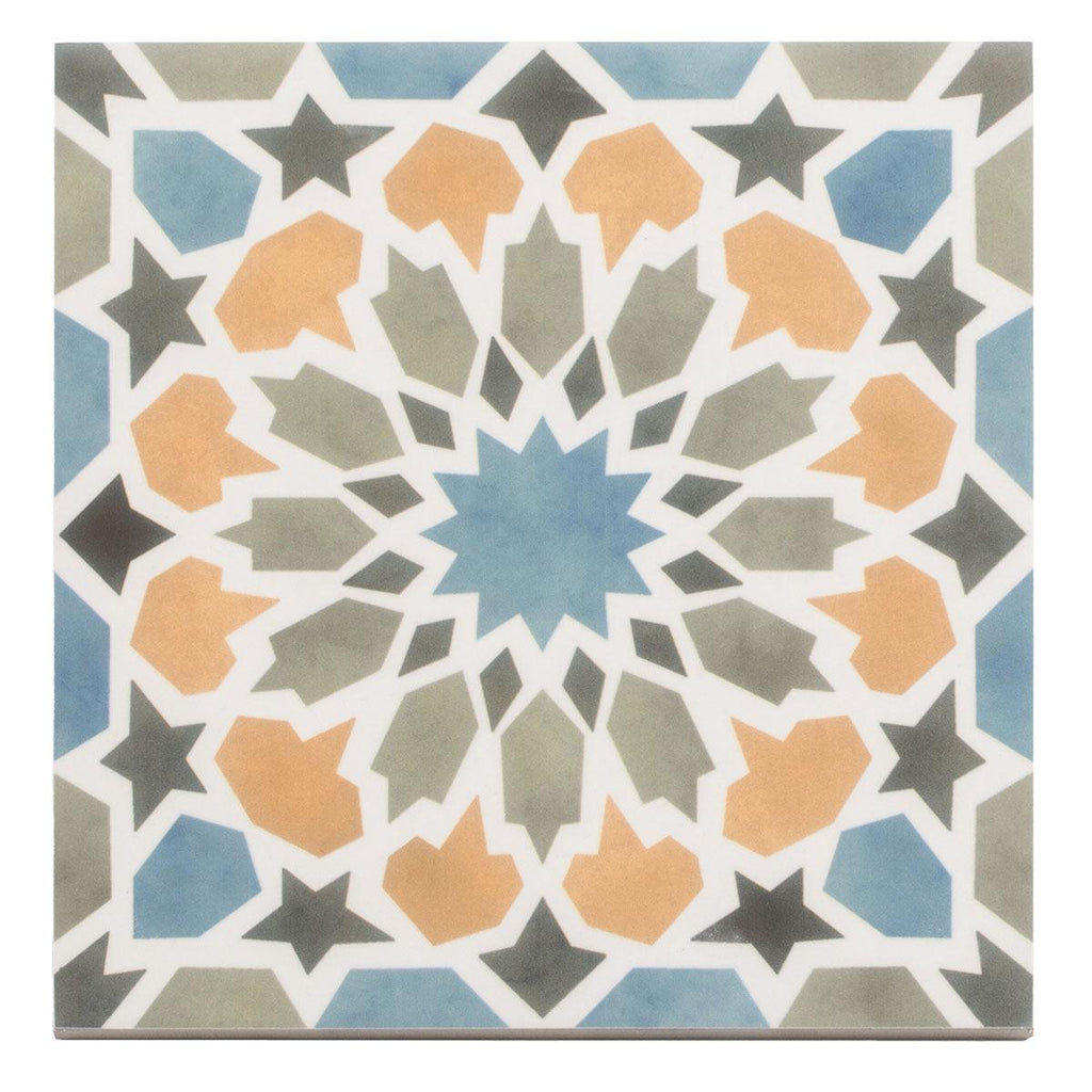 Amira Multicolor Patterned Porcelain Tile | Moroccan Floor and Wall ...