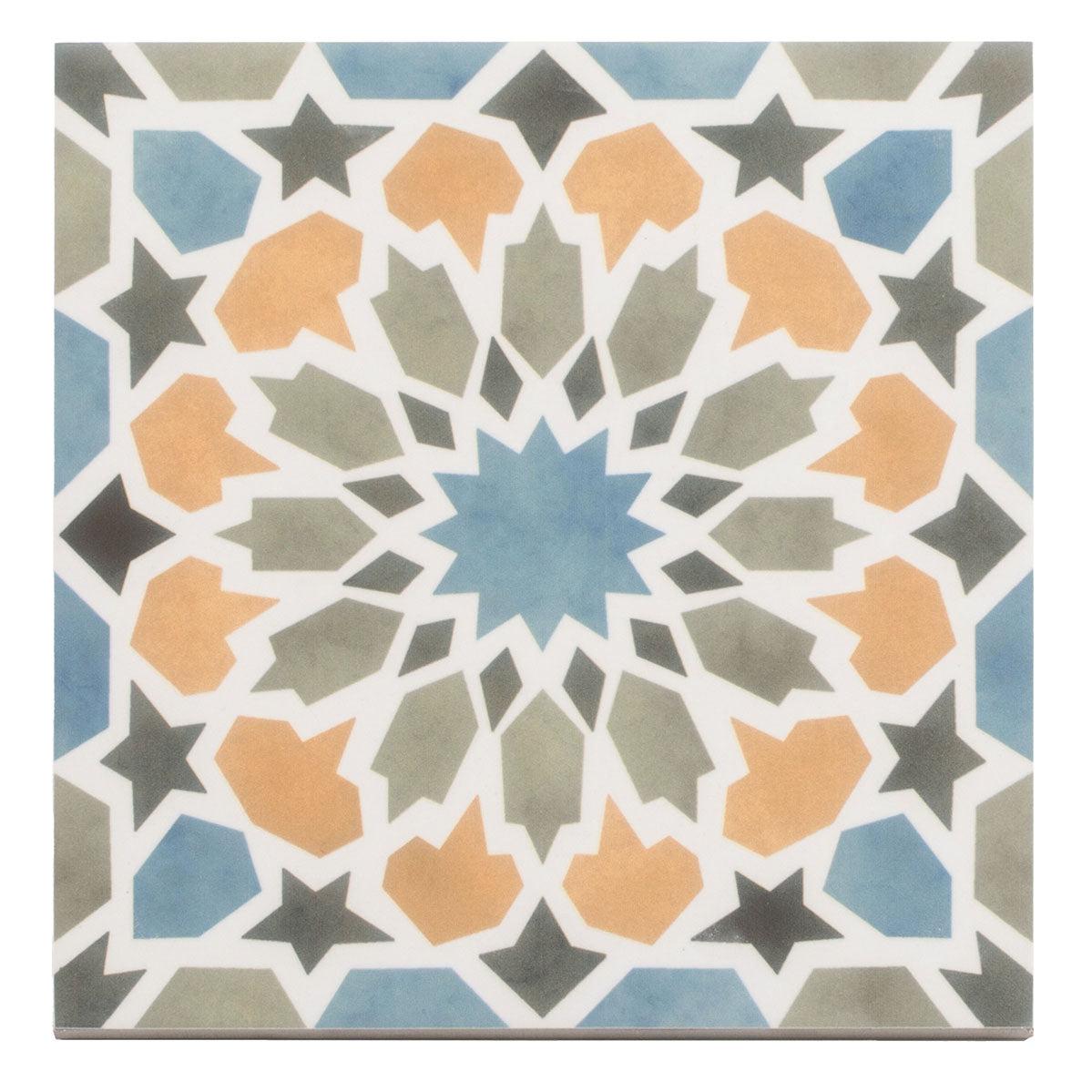Amira Multicolor Patterned Porcelain Tile | Tile Club