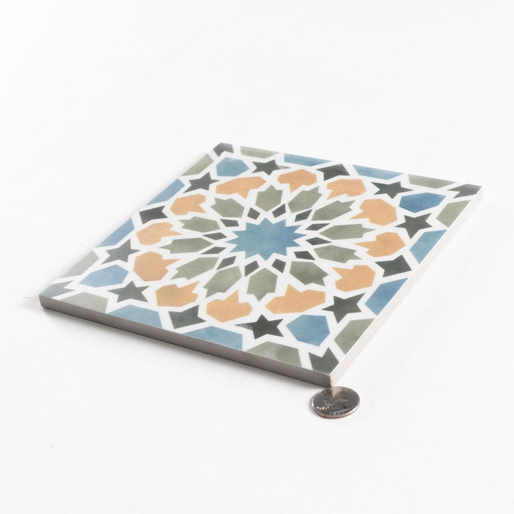 Amira Multicolor Patterned Porcelain Tile | Tile Club