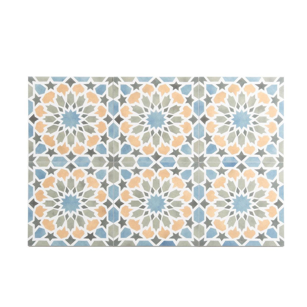 Amira Multicolor Patterned Porcelain Tile | Tile Club
