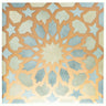 Amira Regal Green and Gold Patterned Porcelain Tile