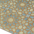 Amira Regal Green and Gold Patterned Porcelain Tile | Tile Club