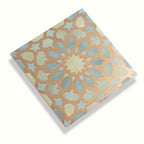 Amira Regal Green and Gold Patterned Porcelain Tile | Tile Club