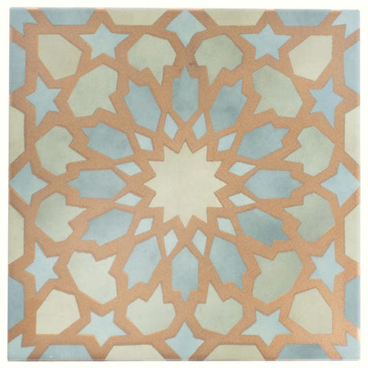 Amira Regal Green and Gold Patterned Porcelain Tile | Tile Club