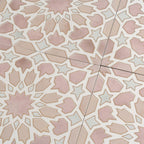 Amira Regal Pink and Gold Patterned Porcelain Tile | Tile Club