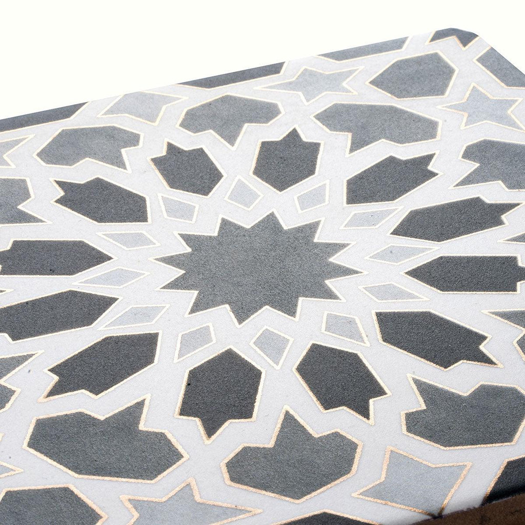 Amira Regal Shadow and Gold Patterned Porcelain Tile | Tile Club