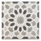 Amira Regal Shadow and Gold Patterned Porcelain Tile | Tile Club