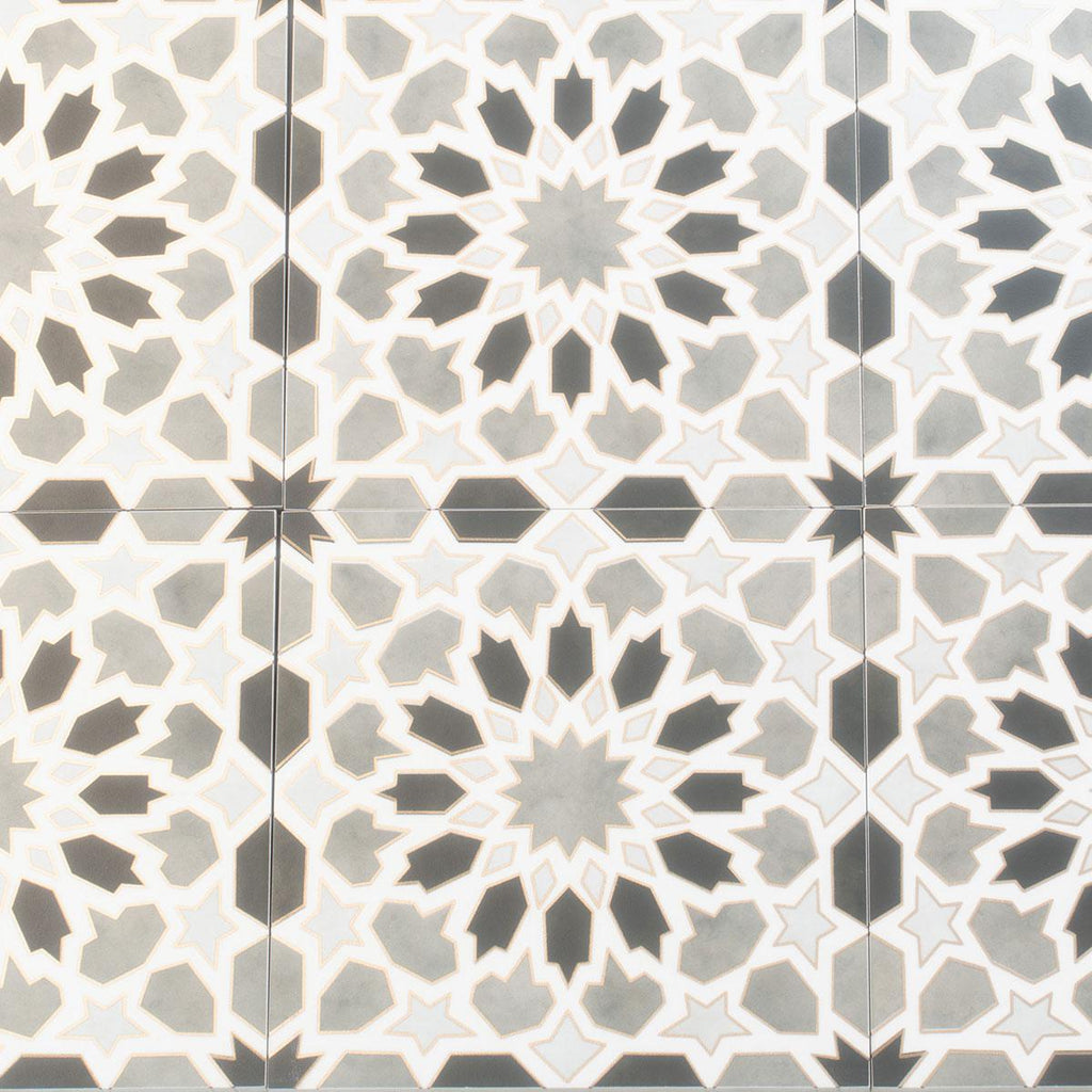 Amira Regal Shadow and Gold Patterned Porcelain Tile | Tile Club