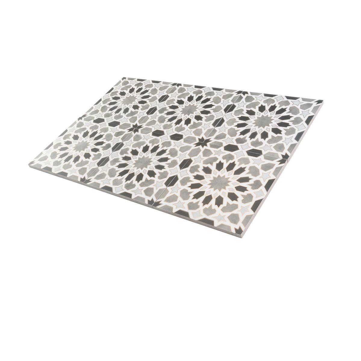 Amira Regal Shadow and Gold Patterned Porcelain Tile | Tile Club