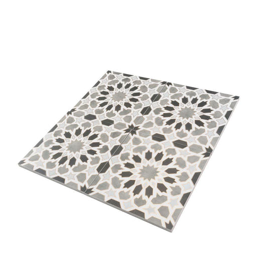 Amira Regal Shadow and Gold Patterned Porcelain Tile | Tile Club