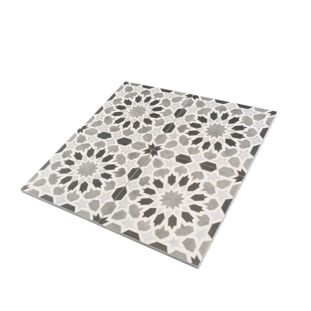 Amira Regal Shadow and Gold Patterned Porcelain Tile | Tile Club