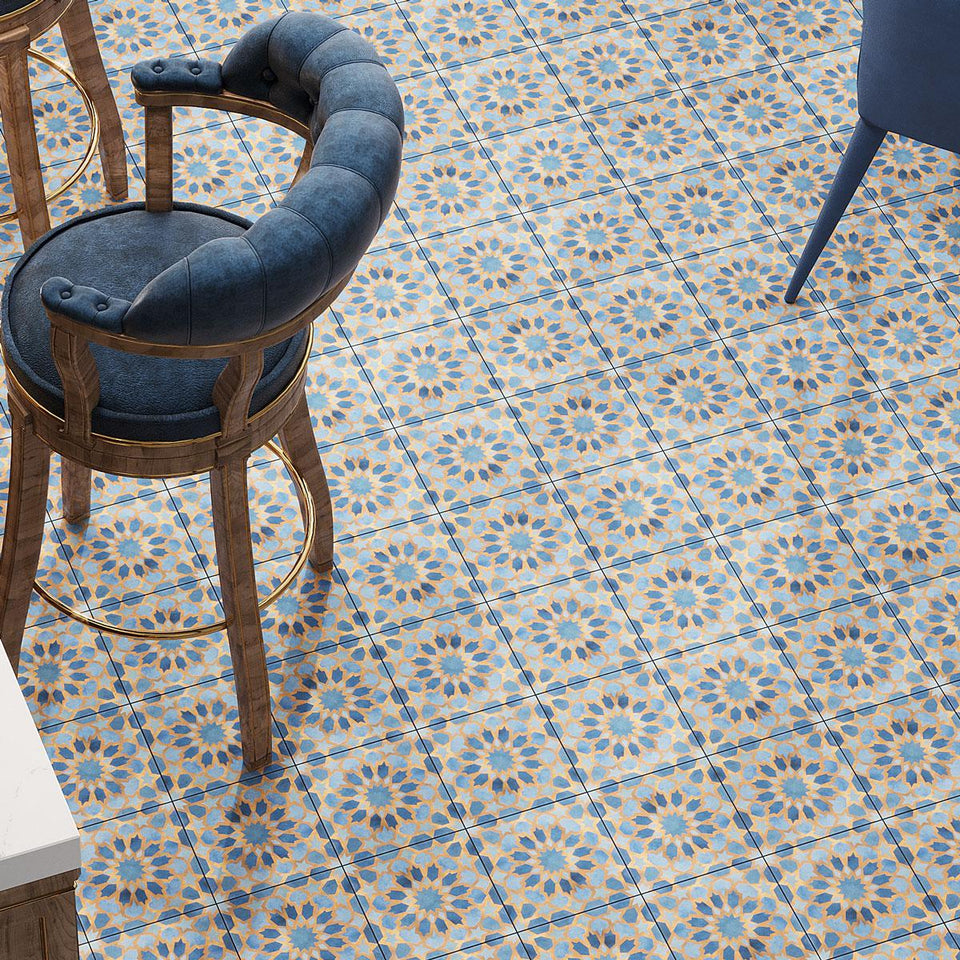 Amira Encaustic Porcelain Tiles for Floors, Walls & Backsplashes | Tile ...