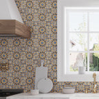 Amira Samarkand Blue Patterned Porcelain Tile | Tile Club