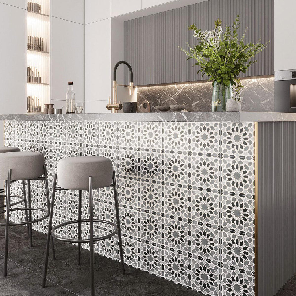 Amira Shadow Patterned Porcelain Tile | Tile Club