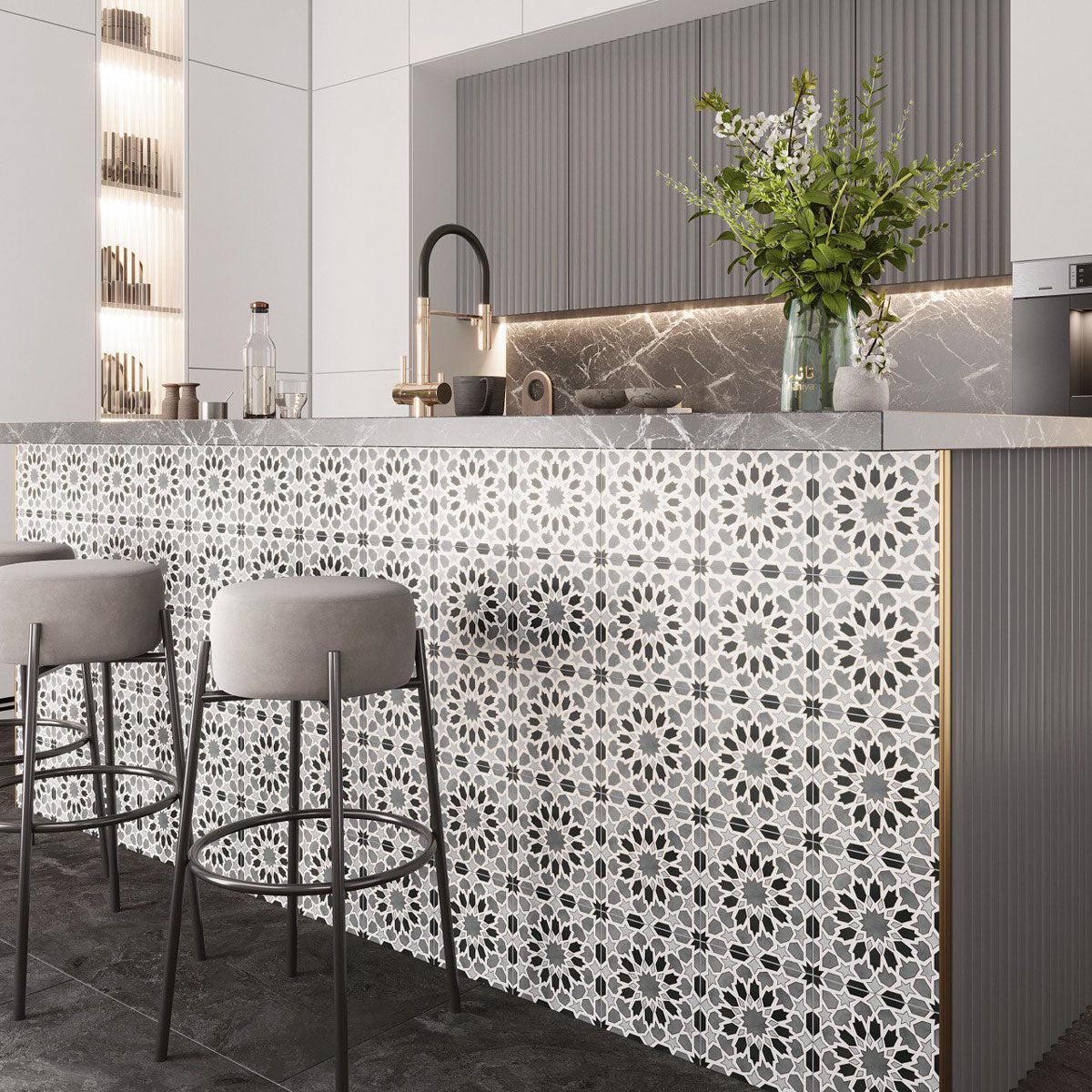 Amira Shadow Patterned Porcelain Tile | Tile Club