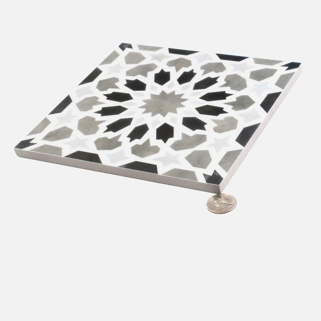 Amira Shadow Patterned Porcelain Tile | Tile Club