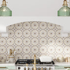 Amira Taupe Patterned Porcelain Tile | Tile Club