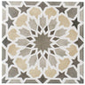 Amira Taupe Patterned Porcelain Tile