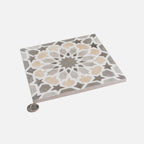 Amira Taupe Patterned Porcelain Tile | Tile Club