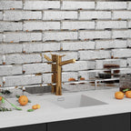 Antique Mirror Glass Subway Tile Backsplash