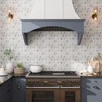 Arborea Cream Leaf Pattern Marble Tile | Tile Club