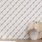 Arrowhead Marble Mosaic Tile backsplash