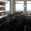 Azra Nero Black 24x48 Large Format Porcelain Tile | Tile Club