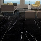 Azra Nero Black 24x48 Large Format Porcelain Tile