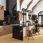 Azra Nero Black 24x48 Large Format Porcelain Tile | Tile Club