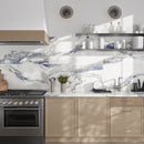 Azra Statuario Blue 24x48 Large Format Porcelain Tile | Tile Club