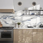 Azra Statuario Blue 24x48 Large Format Porcelain Tile | Tile Club
