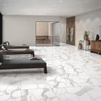 Azra Statuario Coffee 24x24 Large Format Porcelain Tile | Tile Club