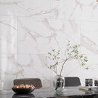 Azra Statuario Coffee 24x48 Large Format Porcelain Tile | Tile Club
