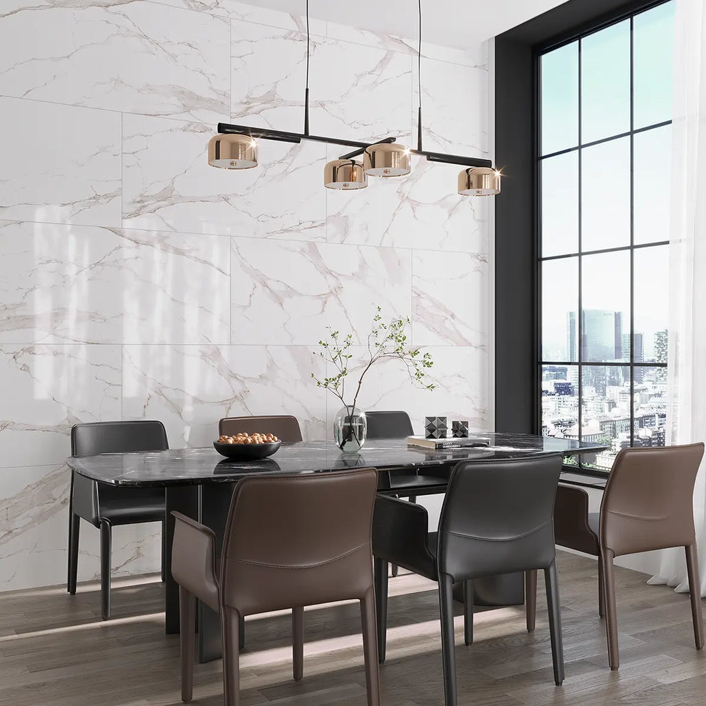 Azra Statuario Coffee 24x48 Large Format Porcelain Tile | Tile Club