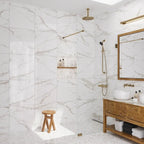 Azra Statuario Coffee 24x24 Large Format Porcelain Tile | Tile Club